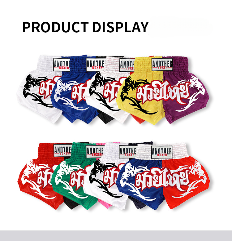 Nové boxerské trenýrky z roku 2025, oblečení na bojový trénink, oblečení na bojová umění, vícebarevné sestřihy, Muay Thai_voghion.com